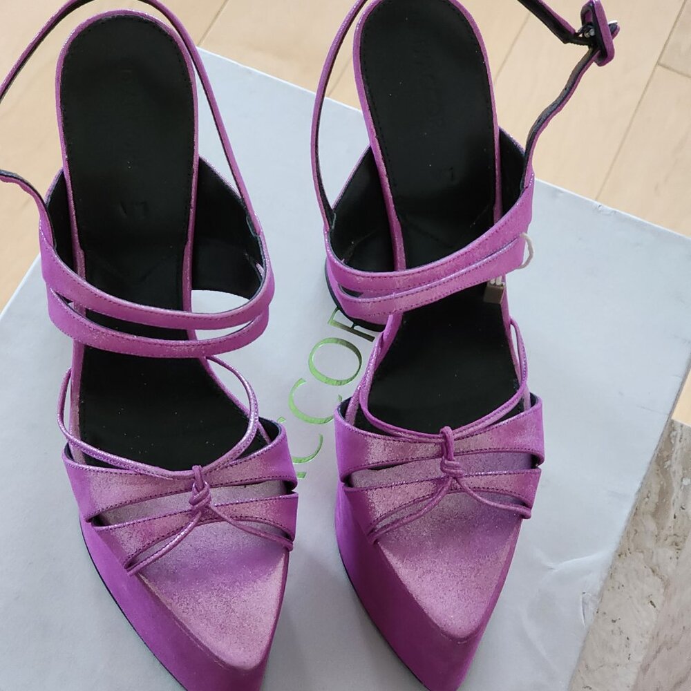 D'Accori Belle Platform Sandals Sz 40 - Picture 2 of 8